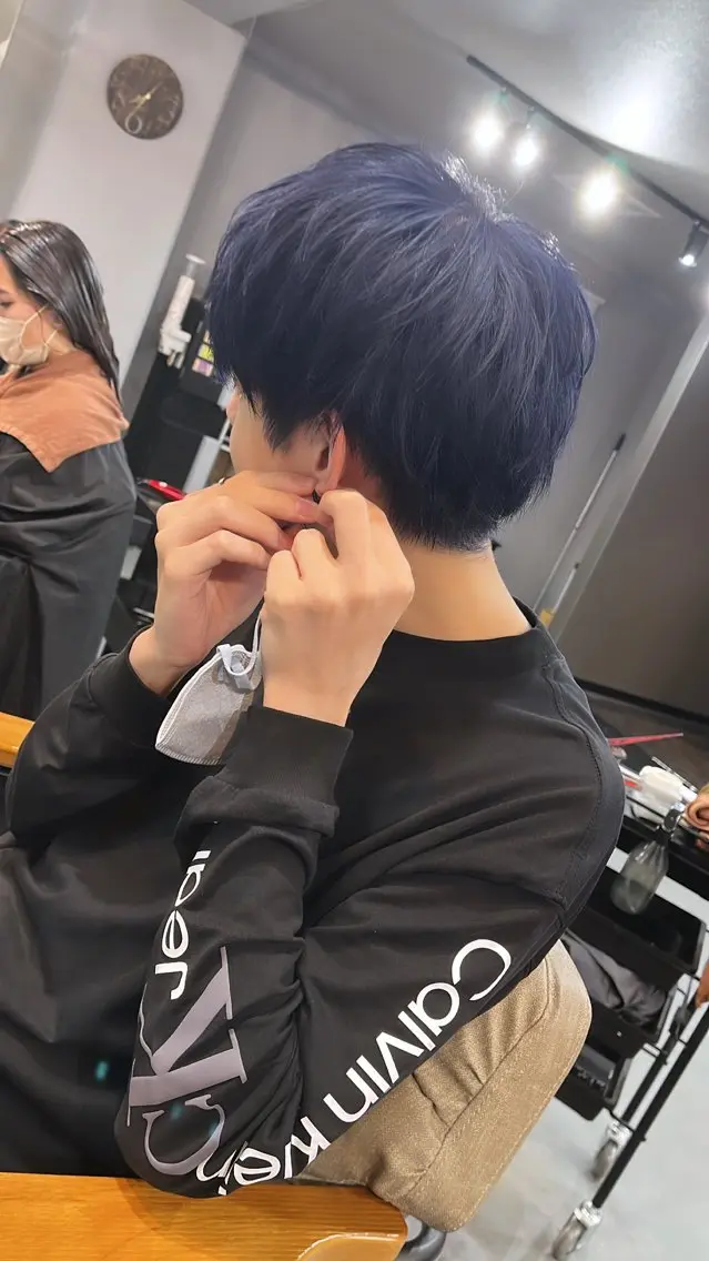 カラー メンズ カット ヘアカラー トリートメント Sherry大国町 HIKARUのヘアスタイル