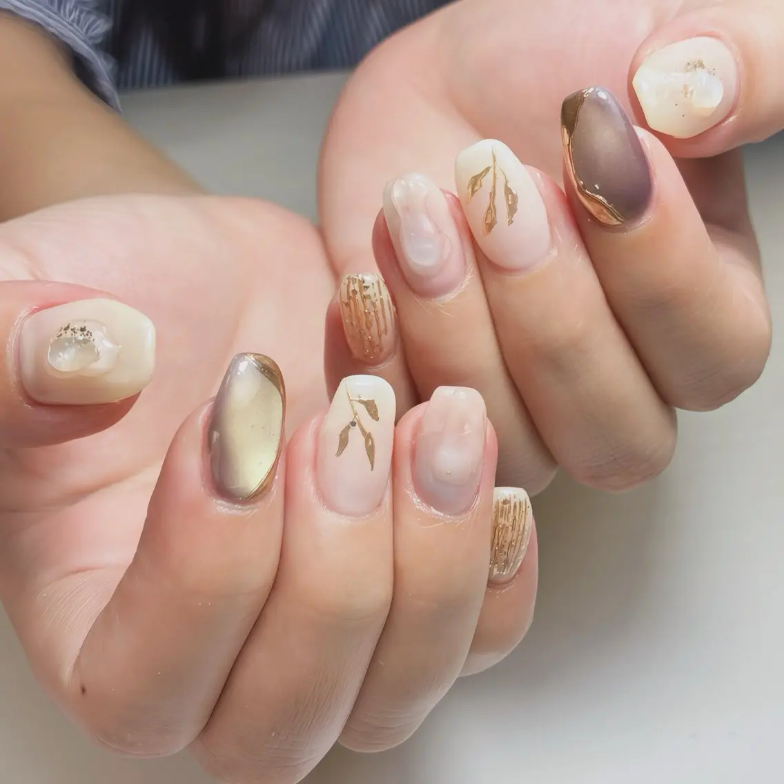 ネイル フットネイル ジェルネイル マグネットネイル ニュアンスネイル オフィスネイル ハンドネイル nail salon anoneのネイルデザイン