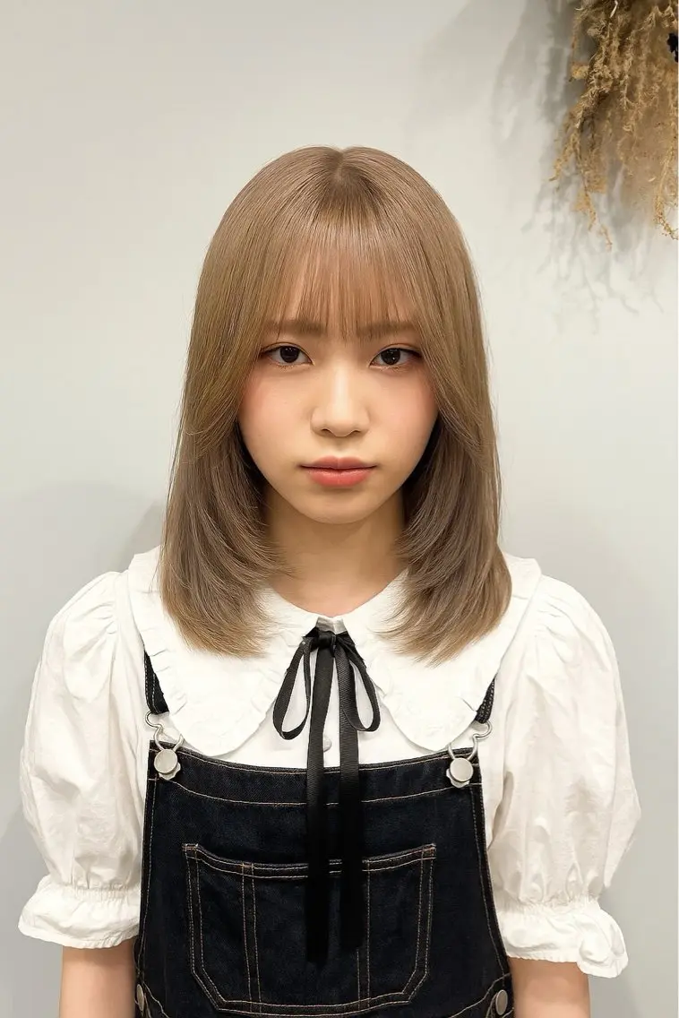 ミディアム カラー ヘアカラー トリートメント 年間1500人担当 代表　南一路のヘアスタイル