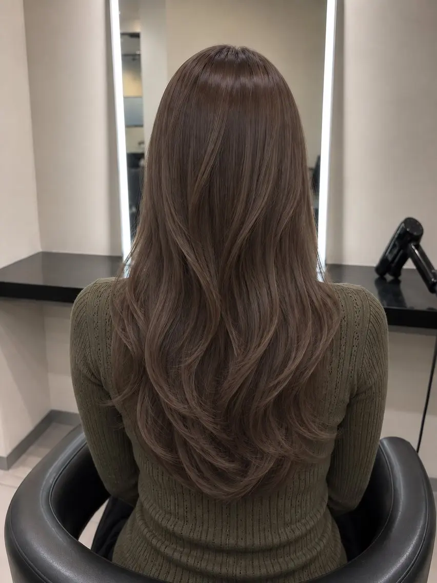 ミディアム カラー ブラウンカラー トリートメント 🌈ウルトワ水素 髪質改善naru🌈のヘアスタイル