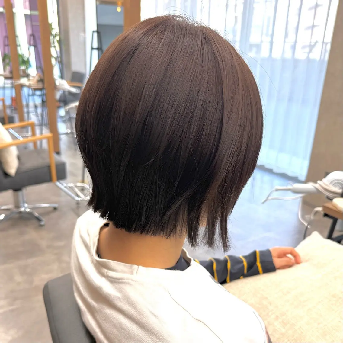ミディアム カラー キッズ ボブレイヤー ボブ レイヤーカット カット ヘアカラー トリートメント 似合わせボブ🎀🫧 千葉 優希のヘアスタイル