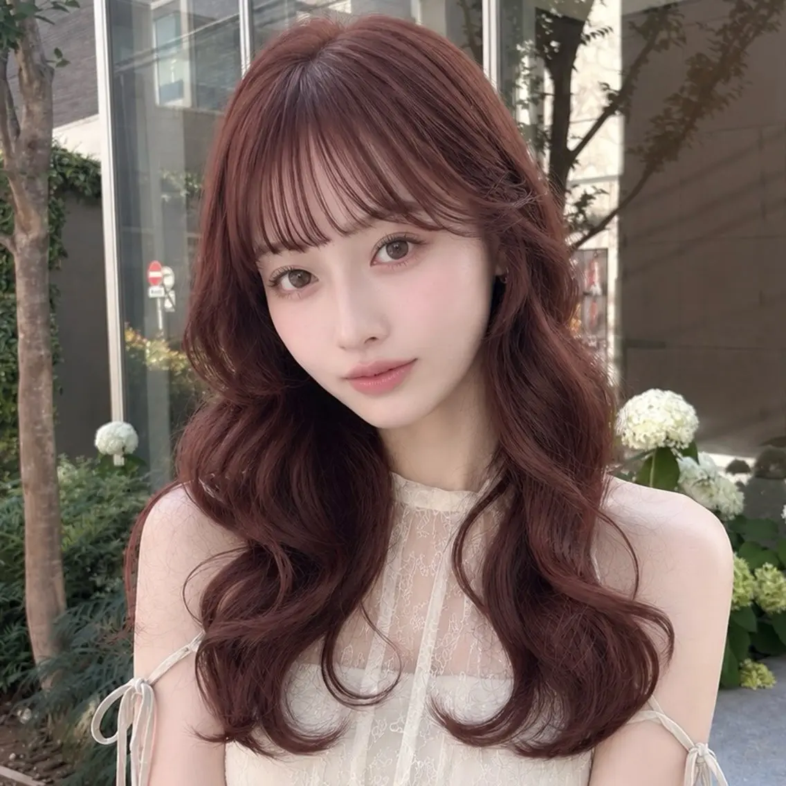 セミロング カット ヘアカラー Ami/レイヤー /柔らかカラー🌷のヘアスタイル