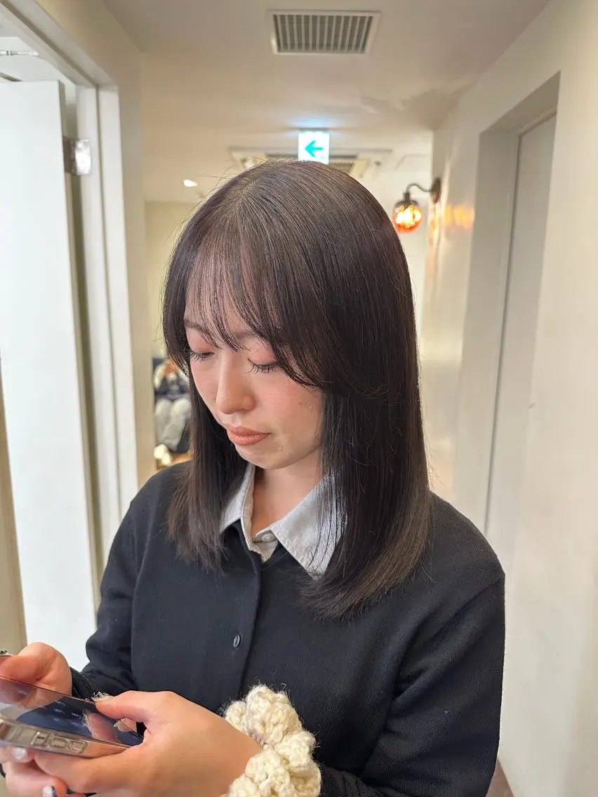 【6/7  6/11限定♡】カット+美髪ストレートパーマ+ワンカラーの写真