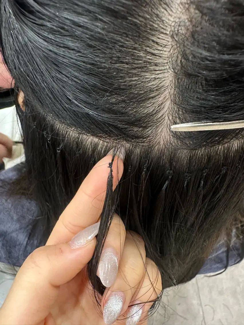 ロング エクステ エクステ＆カラー専門 羽エクステ　新大久保のヘアスタイル