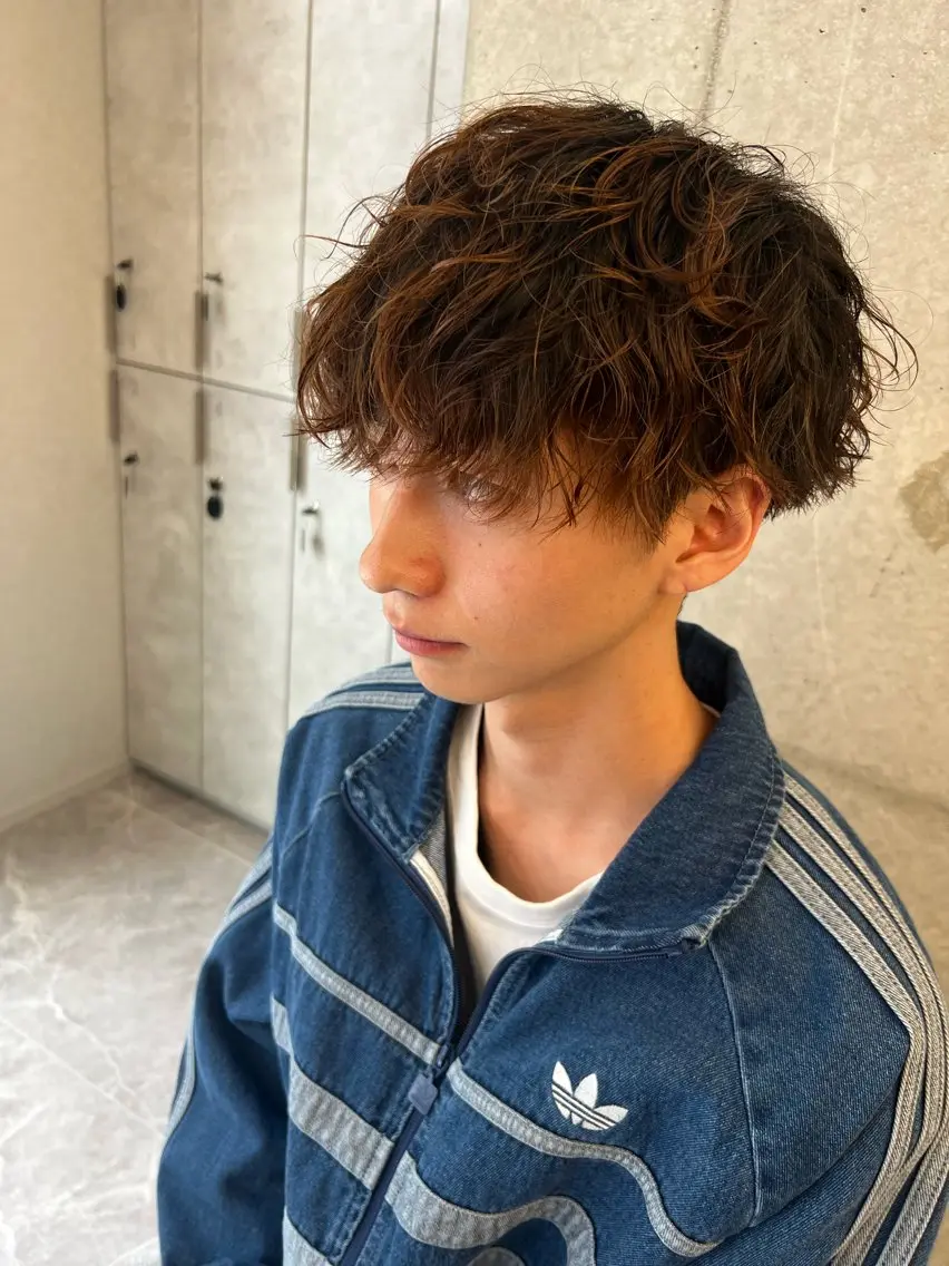ショート パーマ メンズ メンズパーマ カット パーマ 古山 侑東 /シャドウパーマのヘアスタイル