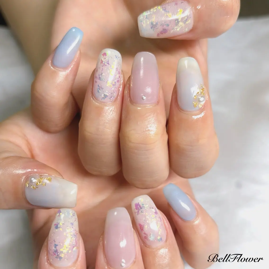 ネイル ハンドネイル Bell Flowerのネイルデザイン