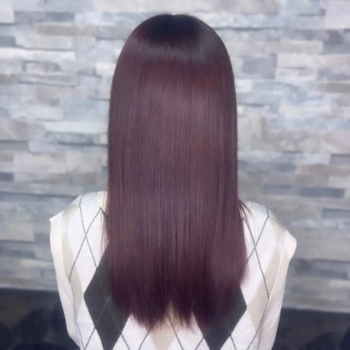 セミロング tace新宿 めいのヘアスタイル