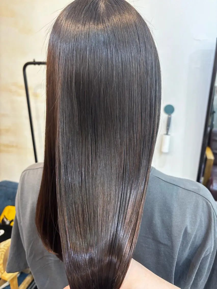 ロング カラー トリートメント ヘアカラー トリートメント 水素トリートメント/ 髪質改善/ナカノメのヘアスタイル
