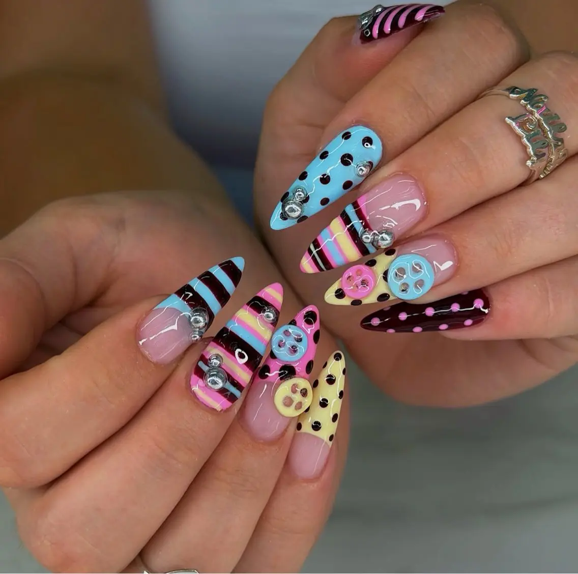 ネイル アートネイル 持ち込み ワンホンネイル ハンドネイル Lenie Nail Salonのネイルデザイン