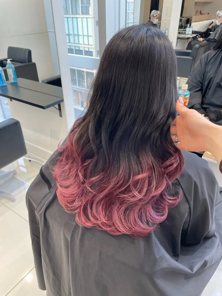 ロング カラー ブリーチ kayo吉祥寺カラー モデル募集中✨のヘアスタイル