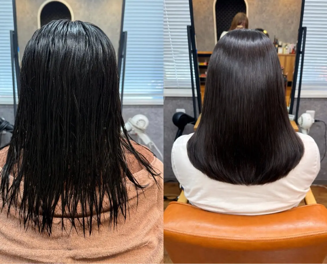 セミロング 縮毛矯正 cocoa船橋🎀 naomiのヘアスタイル
