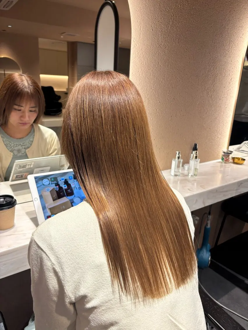 セミロング 縮毛矯正 トリートメント ⭐️超ボブ特化 ✂️きりっぱなしボブのヘアスタイル