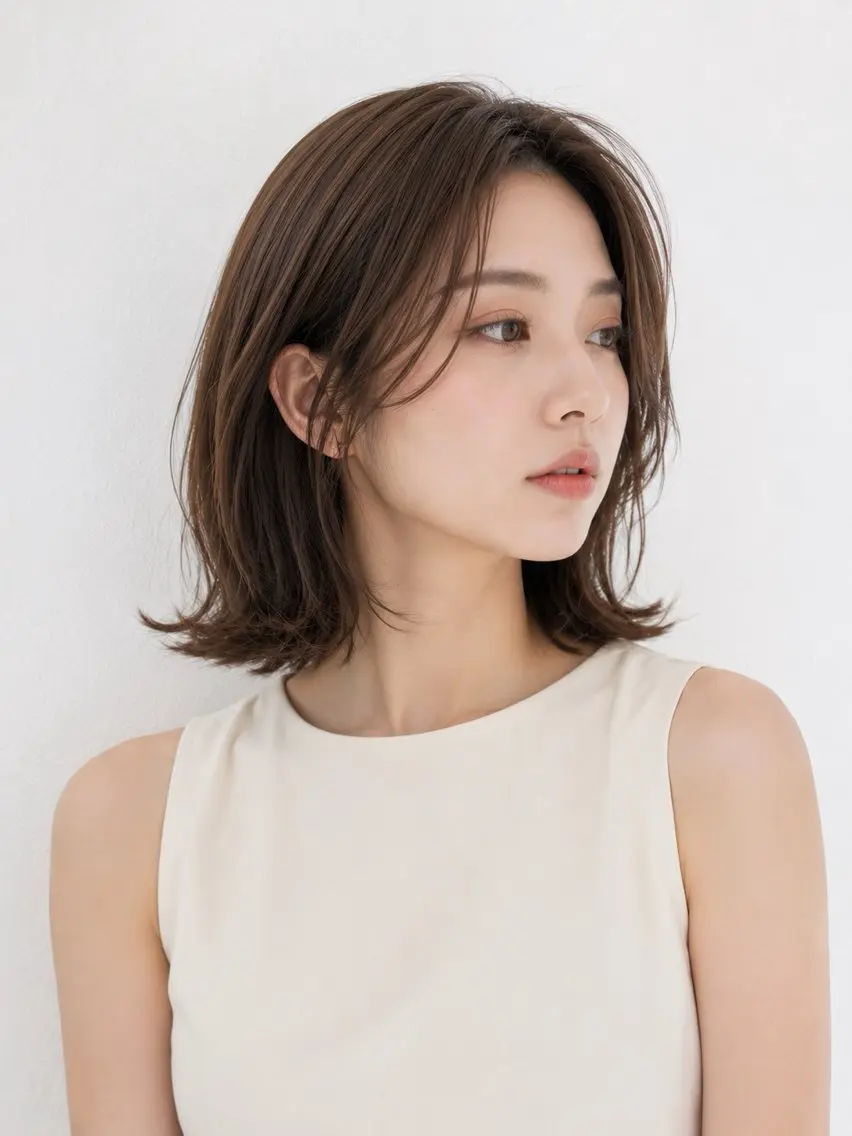 ミディアム 辻 大輔のヘアスタイル