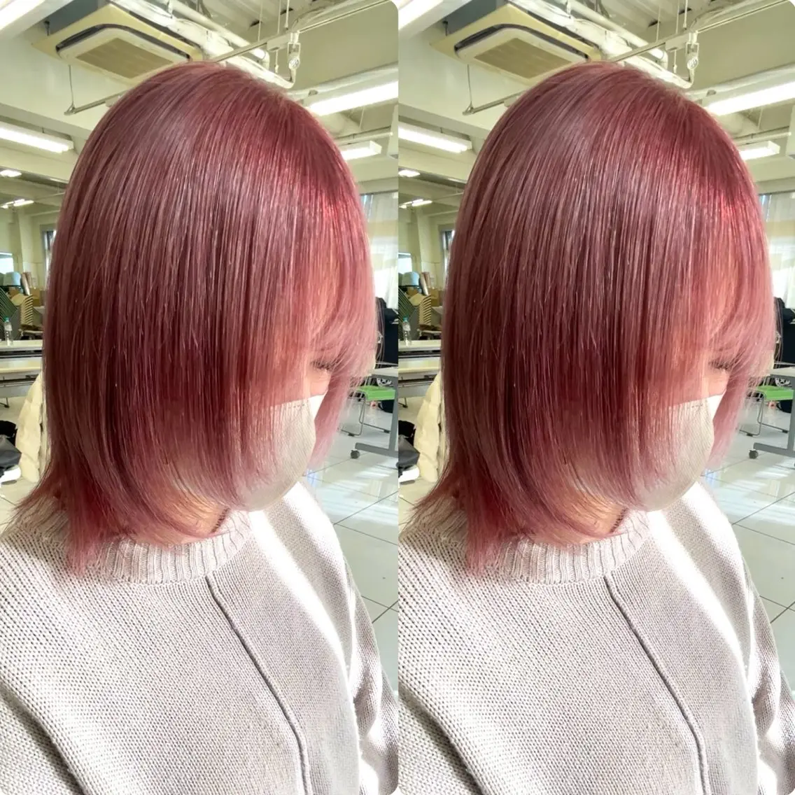 ミディアム カラー ヘアカラー トリートメント 髪質改善矯正/カラー /吉祥寺 mariのヘアスタイル