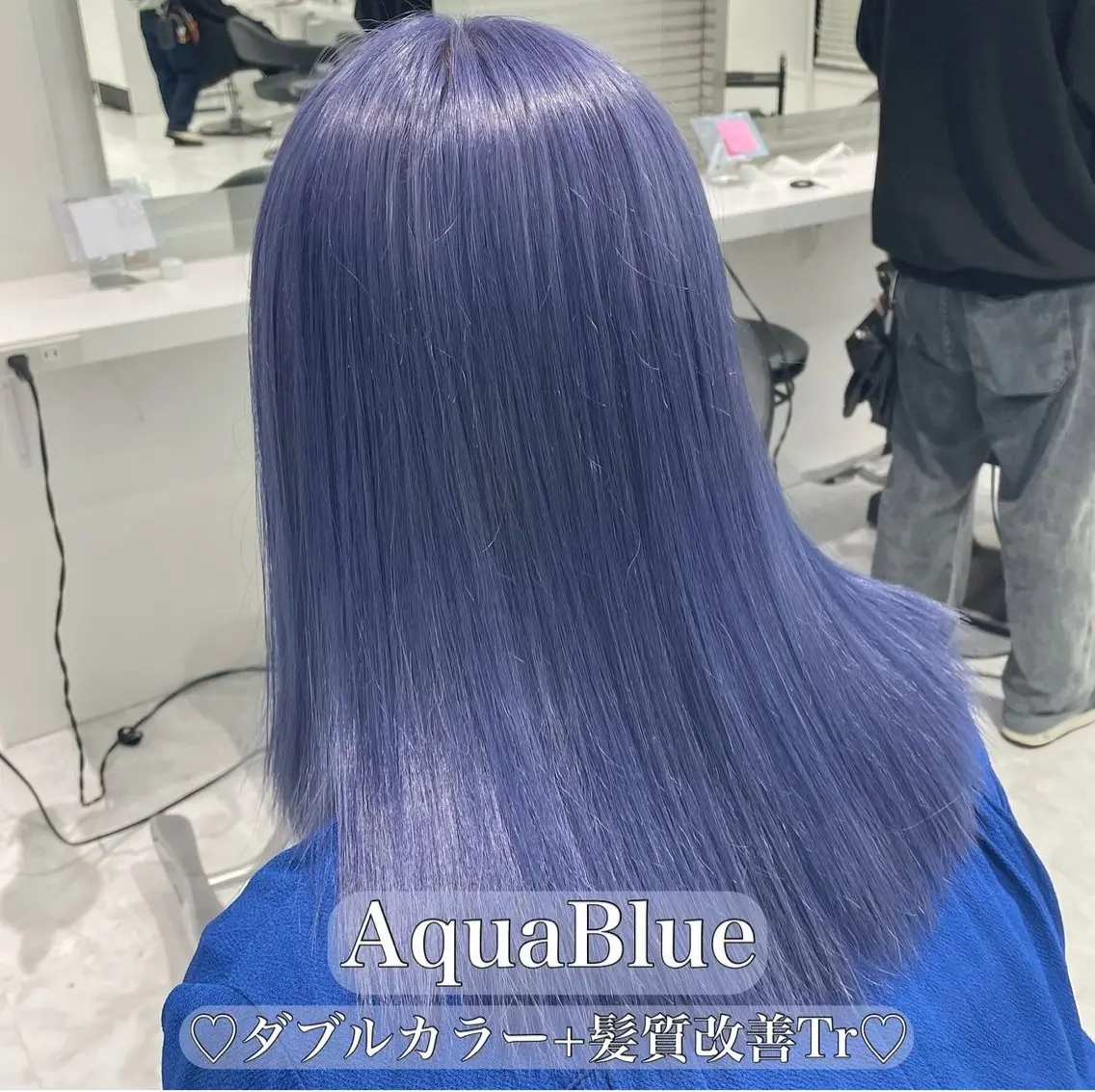 ロング カラー ヘアアレンジ 🫧モテる💗ダメー ジレスハイトーン🫧のヘアスタイル