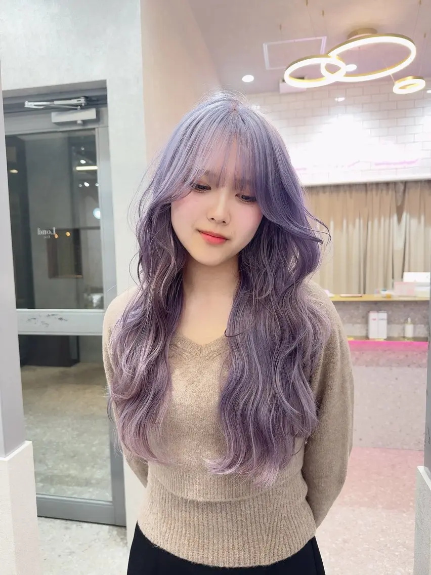 ロング カラー ヘアアレンジ ヘアカラー トリートメント ARIA💎縮毛矯正 ブリーチ💎複雑履歴のヘアスタイル