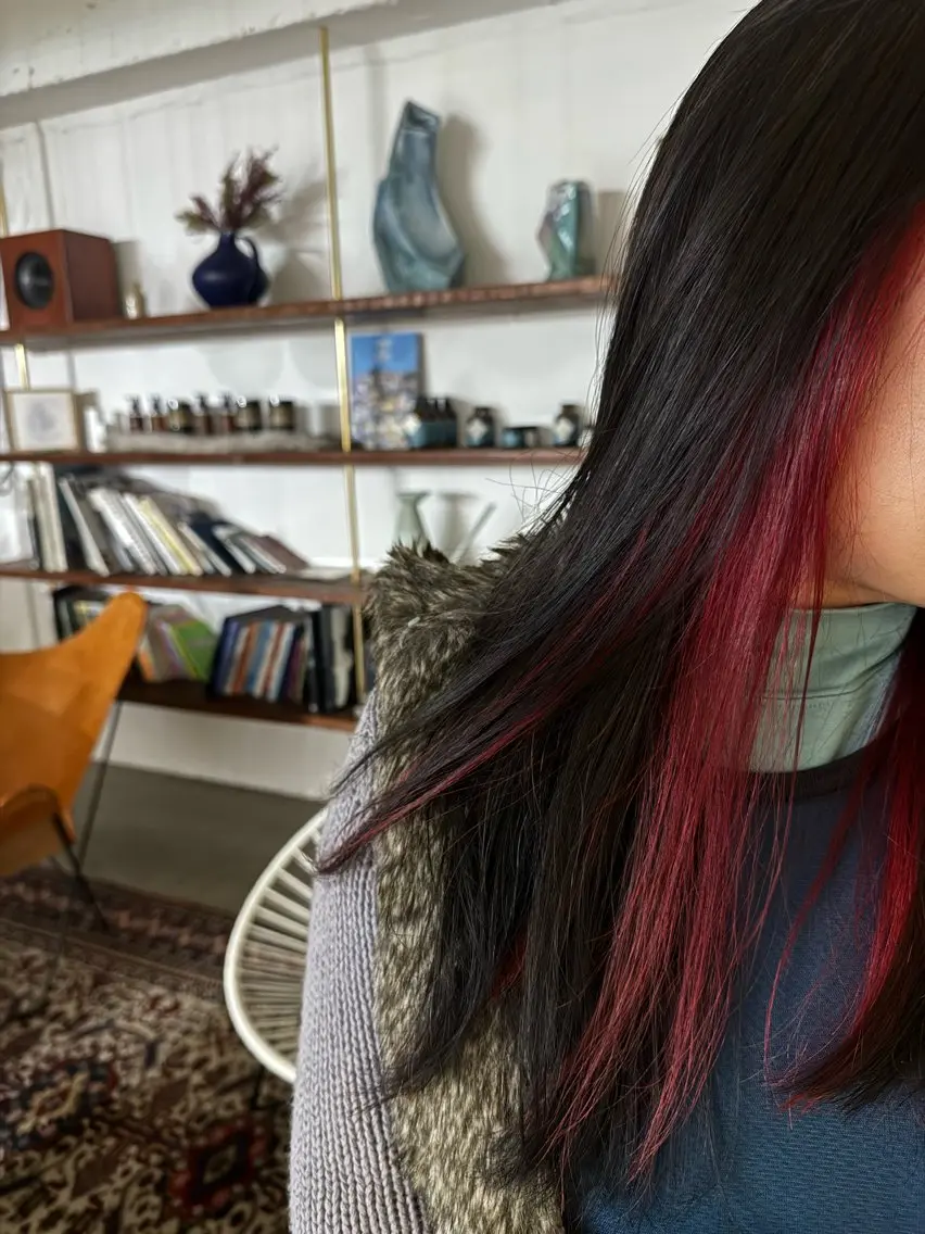 ロング カラー 松原 千代のヘアスタイル