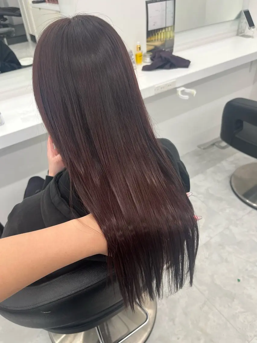 カラー ヘアカラー トリートメント ヘッドスパ ヘアセット 🍒暖色ダブルカラー /FUKA🍒のヘアスタイル