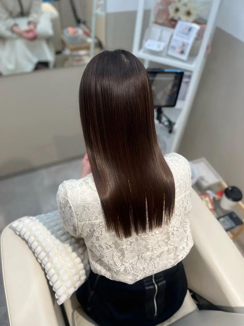 ロング カラー 髪質改善 縮毛矯正 ulu+sia/ 神戸本格派髪質改善のヘアスタイル