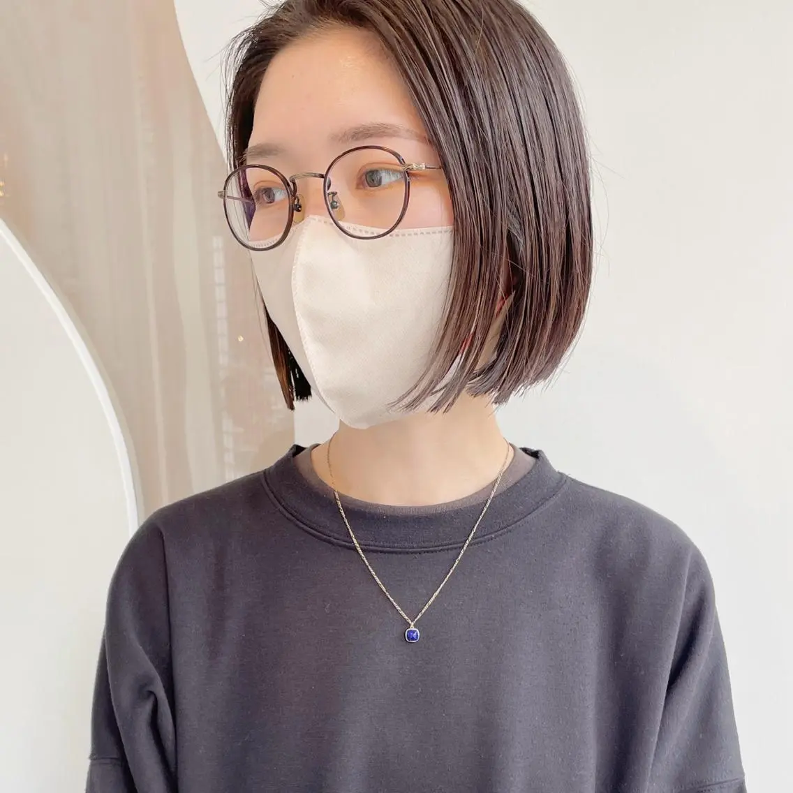 ショート 切りっぱなしボブ ボブ カット ヘアカラー 【ボブ/個室サロン】 癒し空間mimuraのヘアスタイル