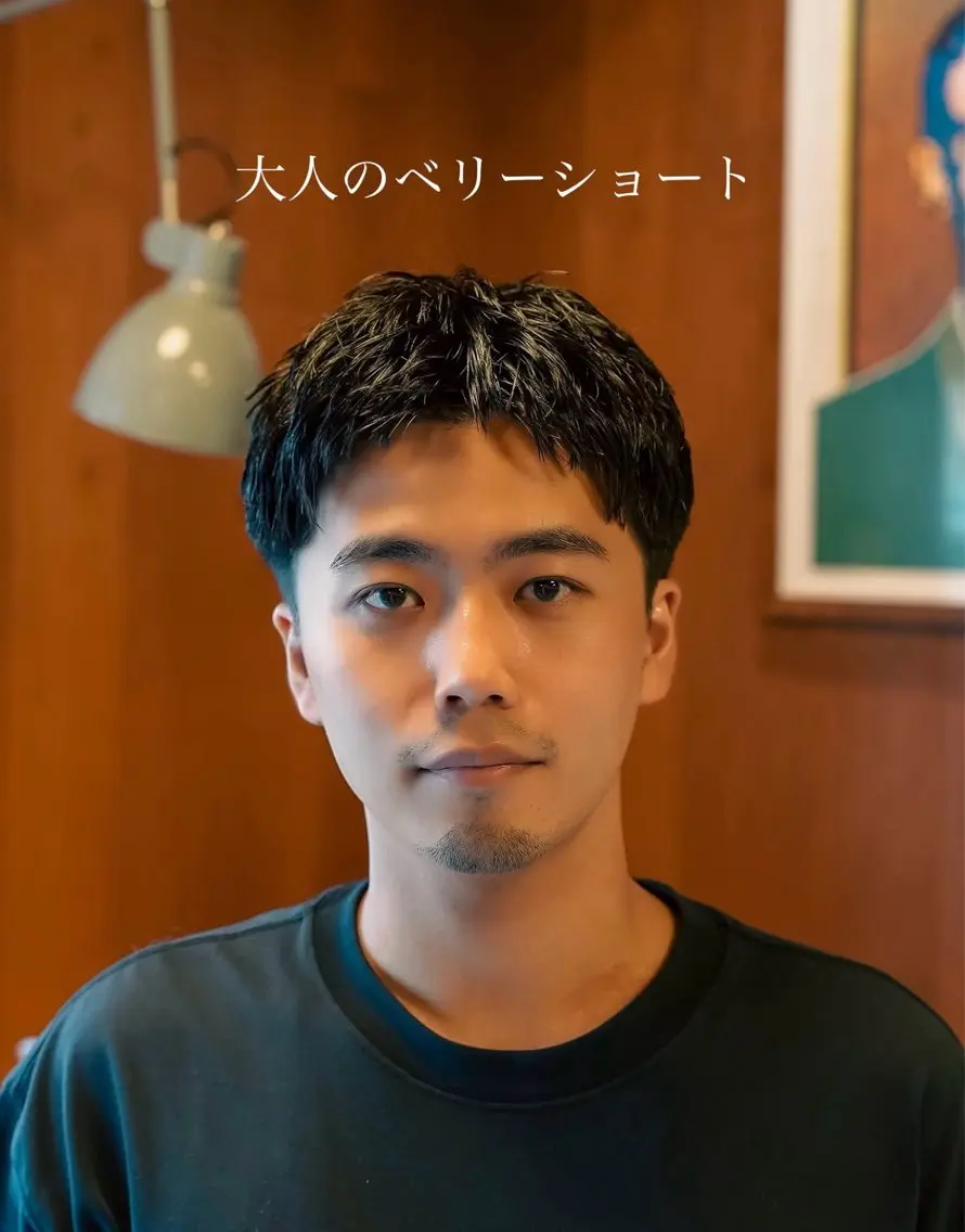 ショート メンズカット✂️ パーマ🌀　サトエリのヘアスタイル