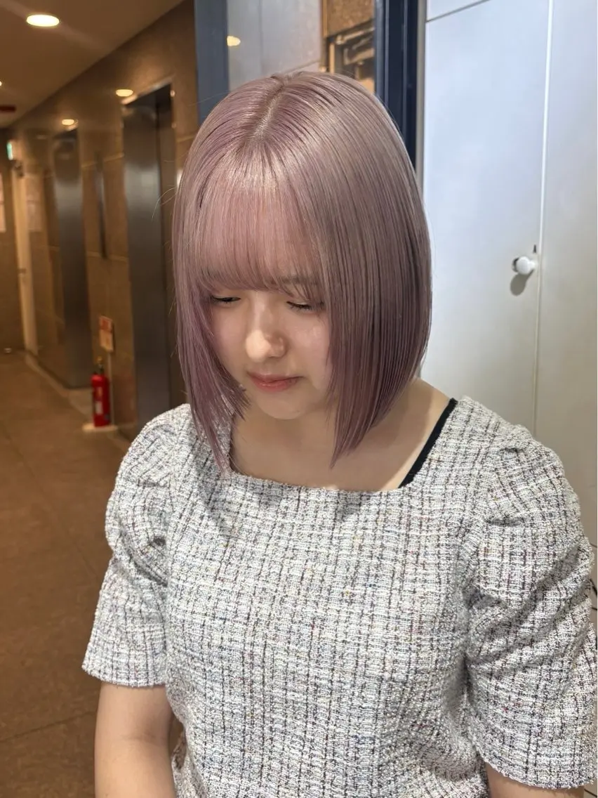 ショート カラー riho🎀 / 梅田美容室のヘアスタイル