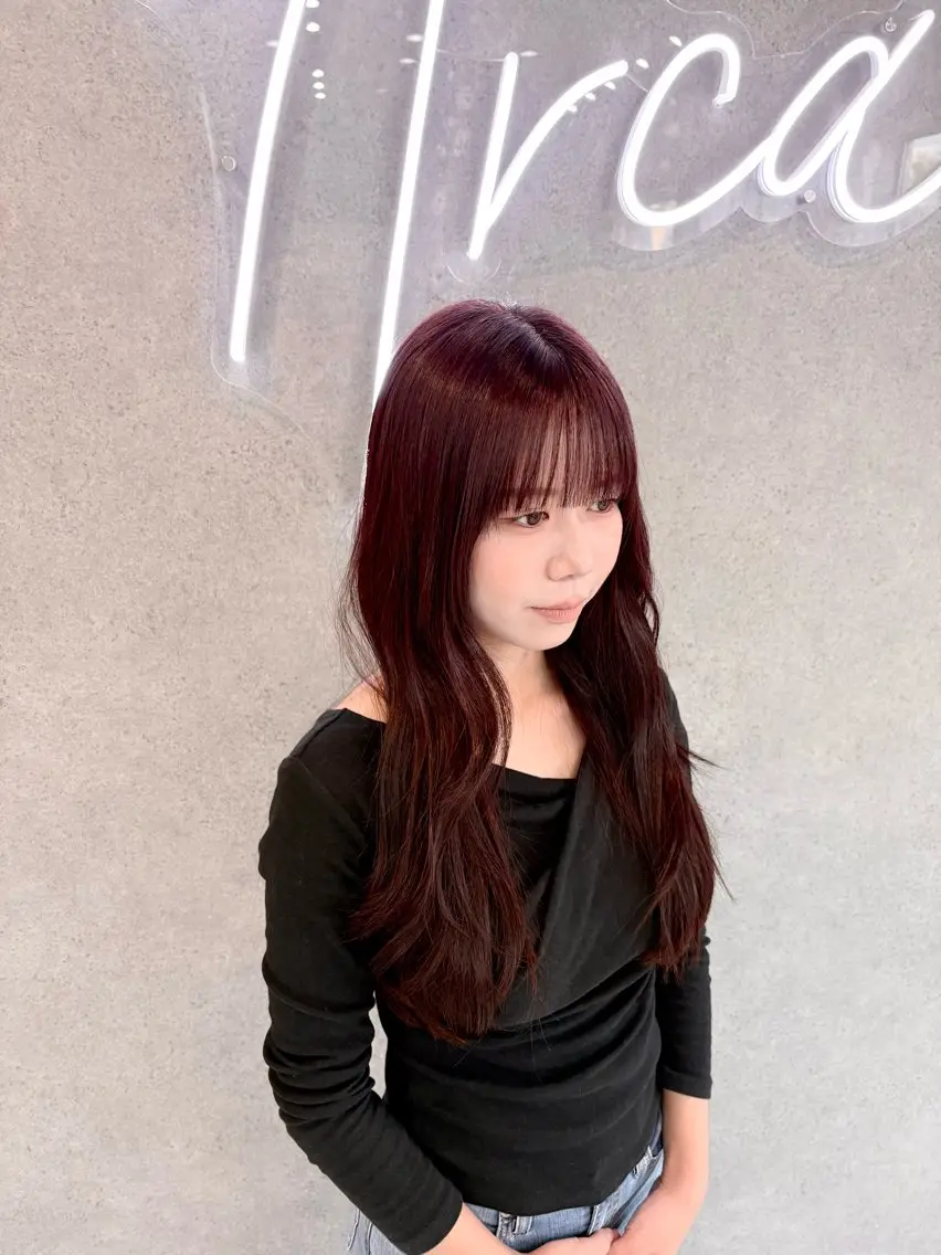 ロング カラー カット ヘアカラー ARCANA イホリのヘアスタイル