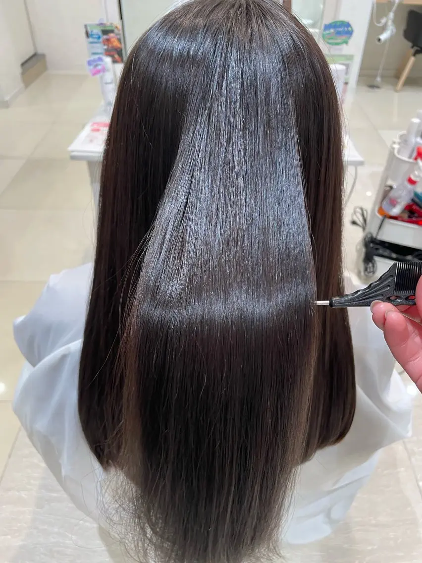 ロング カット トリートメント レイヤー×ハイライト 🌷RINA🌷のヘアスタイル