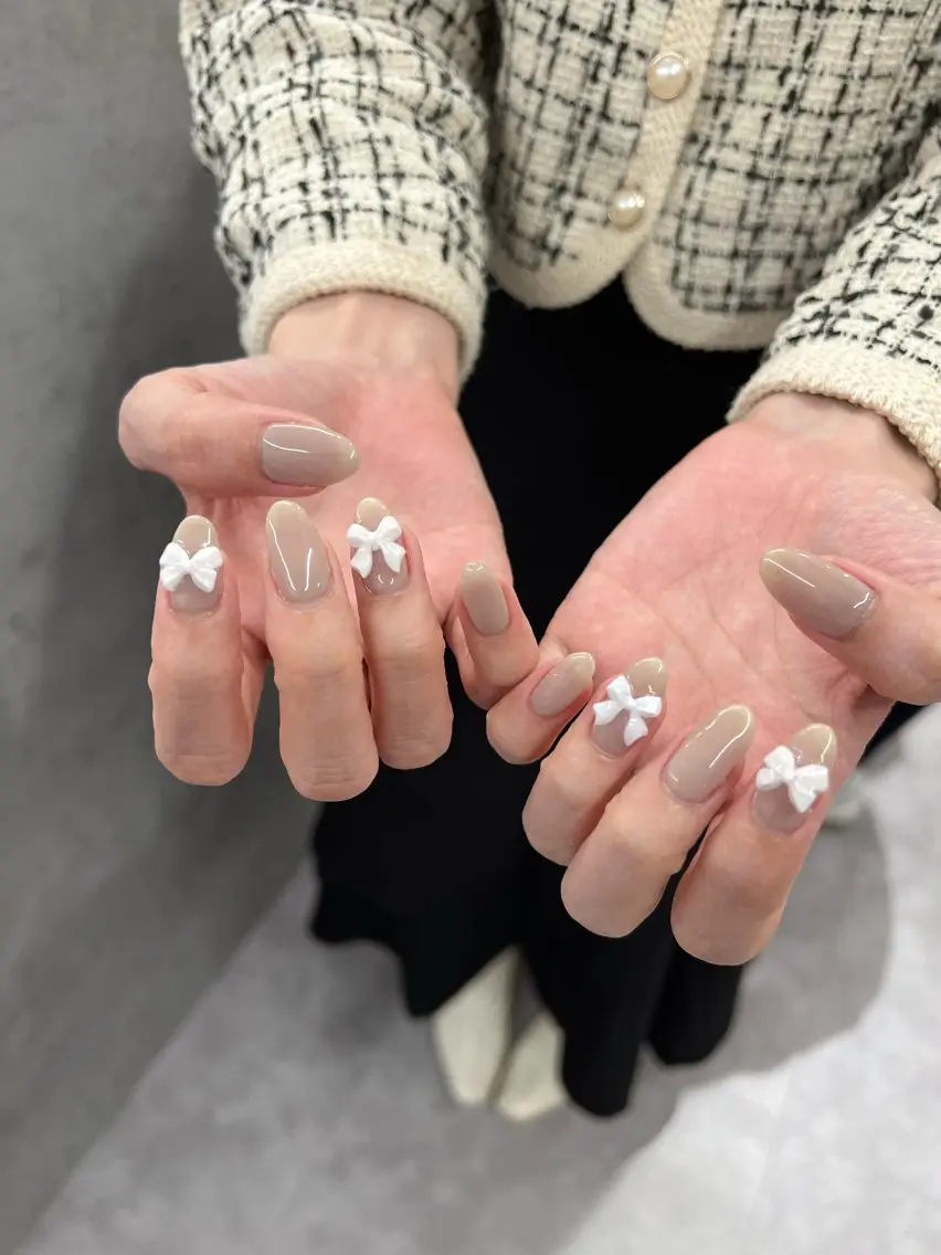 ネイル ジェルネイル 韓国ネイル ニュアンスネイル パラジェル シンプルネイル ハンドネイル ハンドケア Bana_ Nailのネイルデザイン