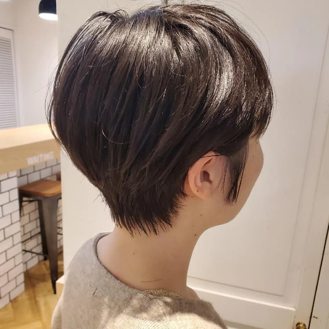 ショート ばんの かすみのヘアスタイル