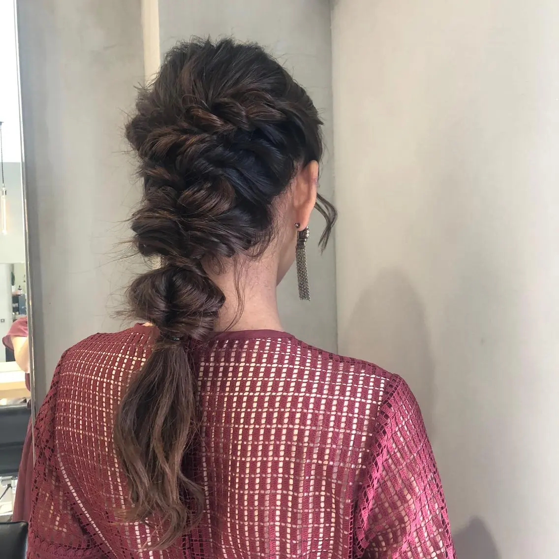 ロング ヘアアレンジ 結婚式・ブライダル クリスマス カジュアルを女っぽく 𝗮𝘆𝗮𝗰𝗼のヘアスタイル