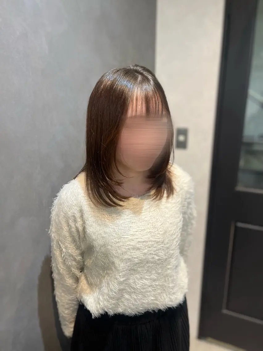 ミディアム 顔周りカット レイヤーカット YUITO/ 仙台のヘアスタイル