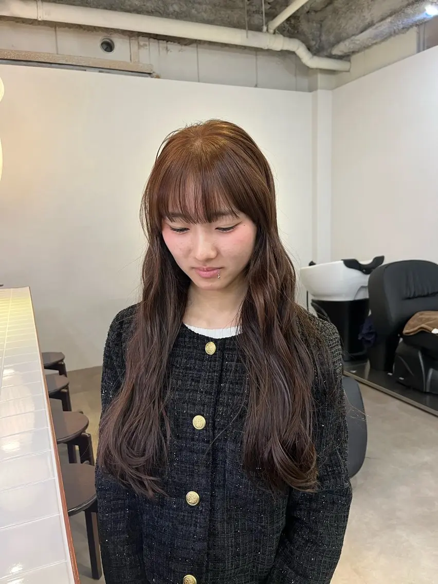 ロング カラー Sanaダブルカラー ✨️パルコ徒歩1分のヘアスタイル
