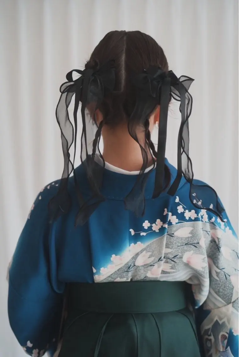💐2026年度ご卒業の方💐 袴着付け➕ ヘアセット 早朝予約も受け付けております🙆🏻の写真