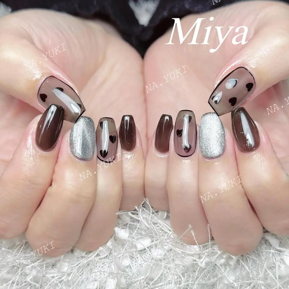 ネイル ハンドネイル ハンドケア 🌷 Mooning 🌷のネイルデザイン