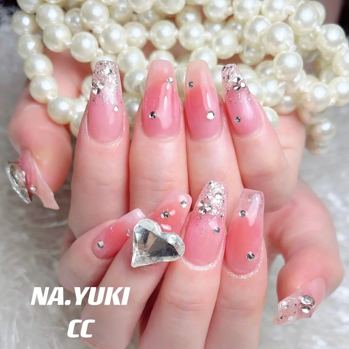 ネイル ハート ハンドネイル ハンドケア 🎀 moo～ 🎀のネイルデザイン