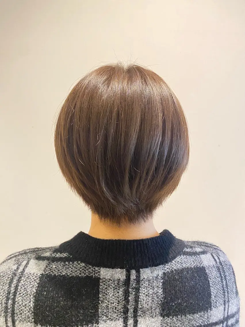 ショート カラー カット ヘアカラー トリートメント 🌹艶髪カラー🌹 津田晴加【西荻窪】のヘアスタイル
