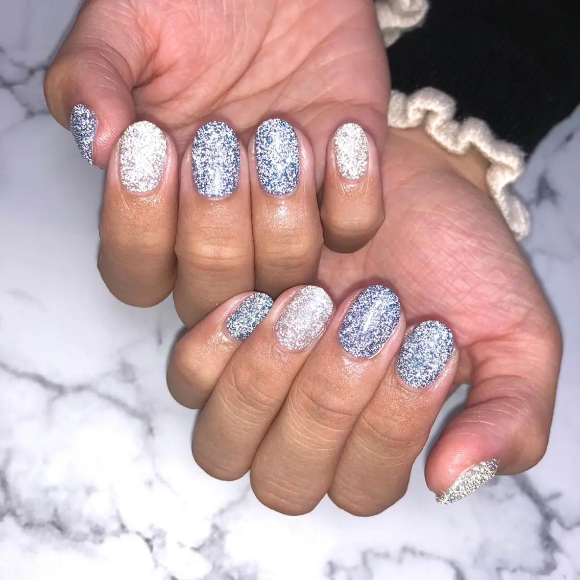 ネイル アートネイル ブルー フラッシュネイル 水色 ワンカラーネイル ハンドネイル NAIL NOWのネイルデザイン