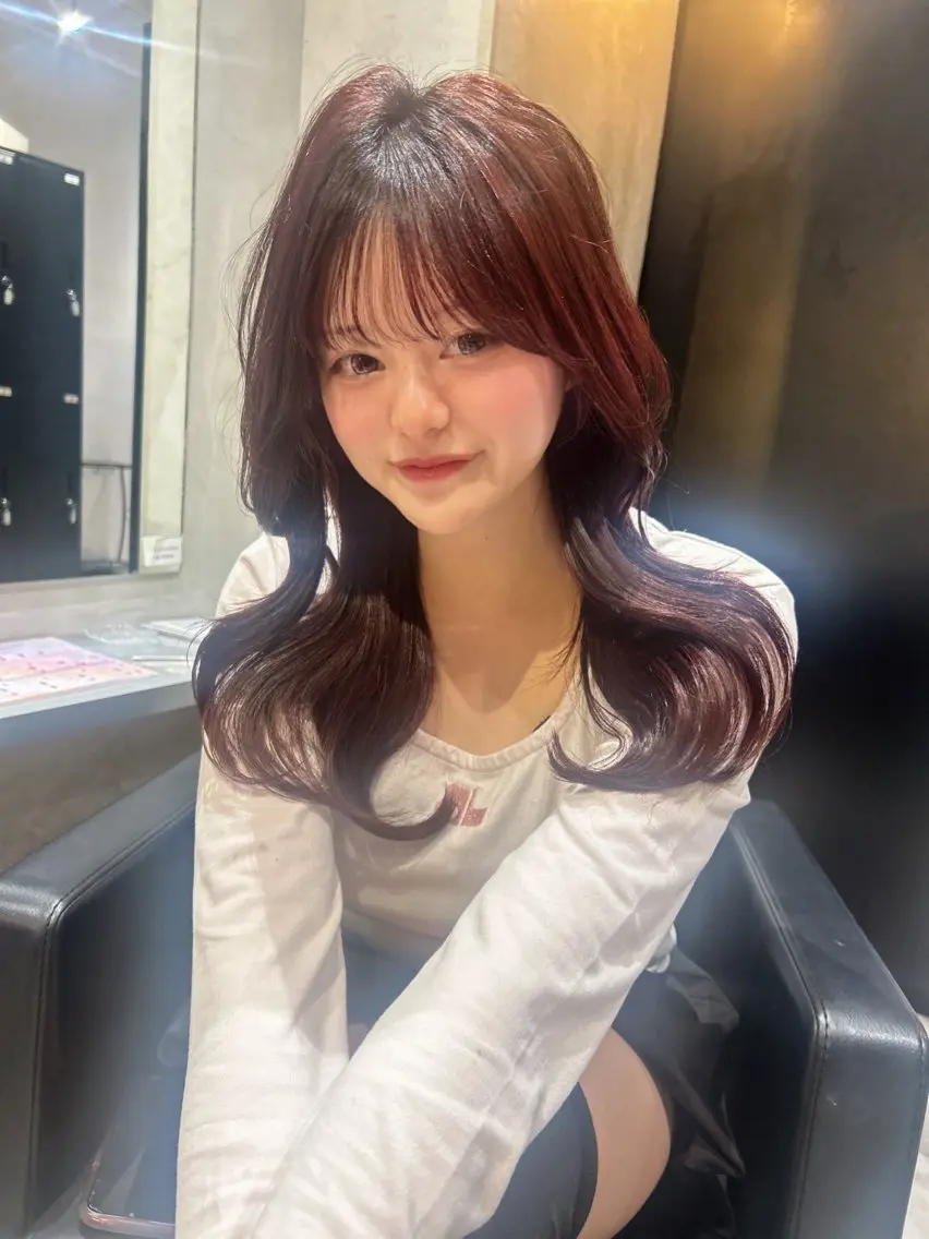ロング カラー カット ヘアカラー トリートメント 透明感×韓国ヘア 🇰🇷きららのヘアスタイル