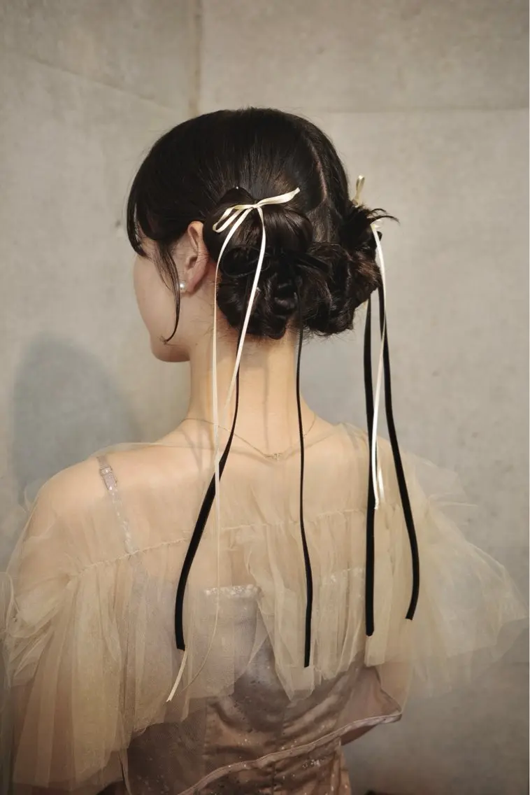ミディアム ヘアアレンジ ヘアセット モリモト サナのヘアスタイル