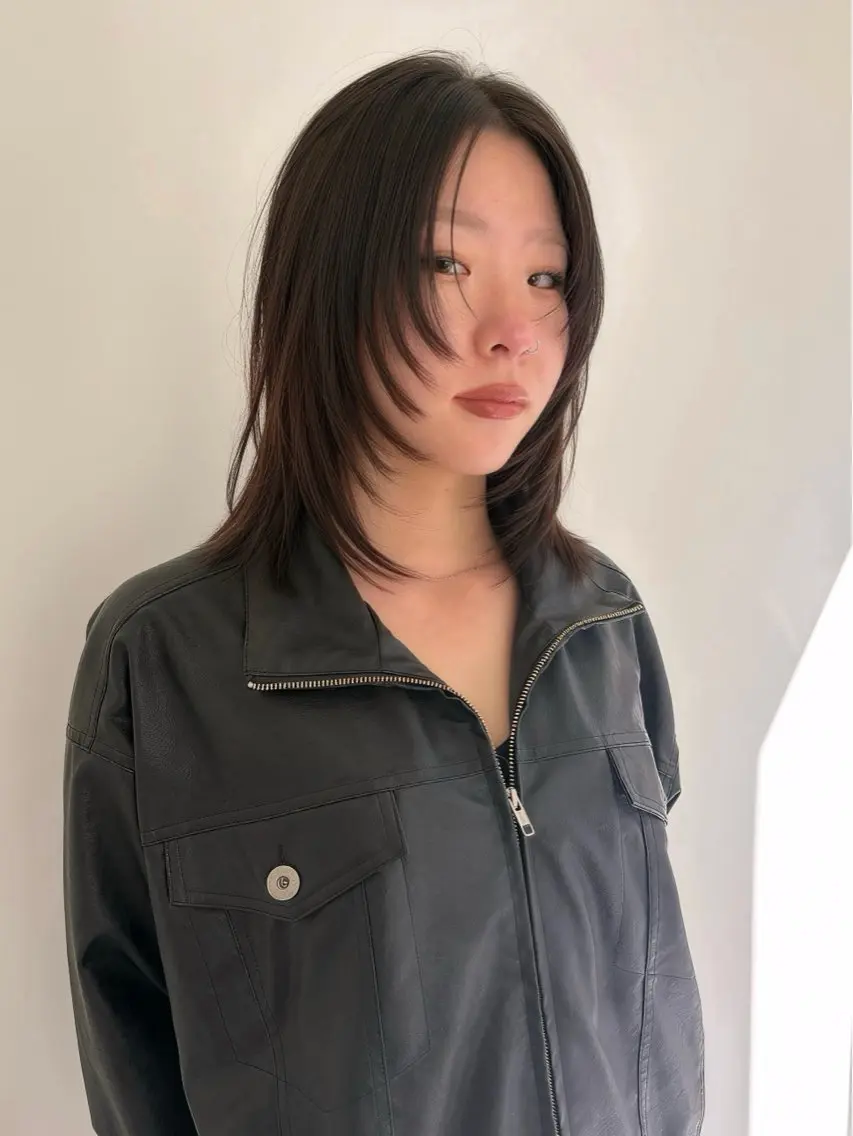 ミディアム レイヤーカット 似合わせレイヤー🪄 パーマ🌀/表参道のヘアスタイル