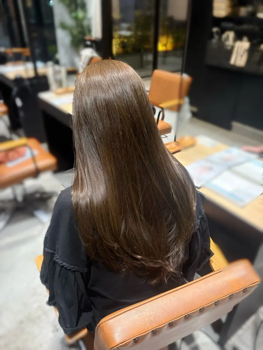 ロング カラー 中村 聖のヘアスタイル