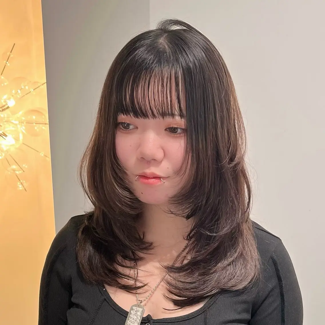 ミディアム カラー カット カラーモデル募集中 ‎🤍AMANE🤍のヘアスタイル