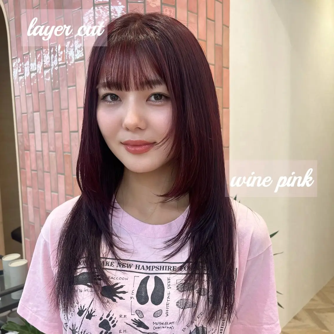 セミロング カラー カット ヘアカラー トリートメント 柔らかい艶暖色 レイヤー🫧姫汝のヘアスタイル