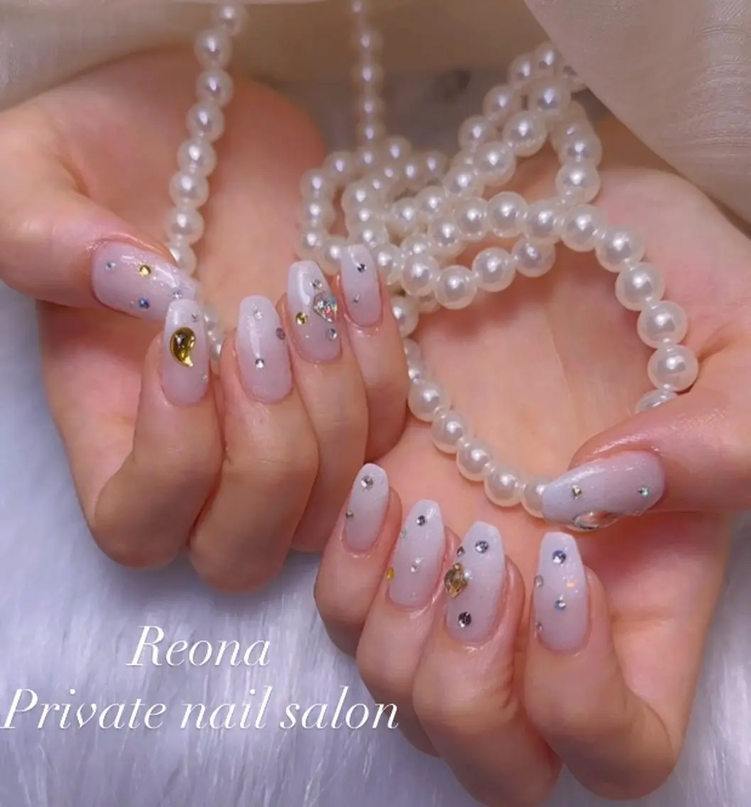 ネイル シンプルネイル 夏ネイル ワンホンネイル Reona Nailのネイルデザイン