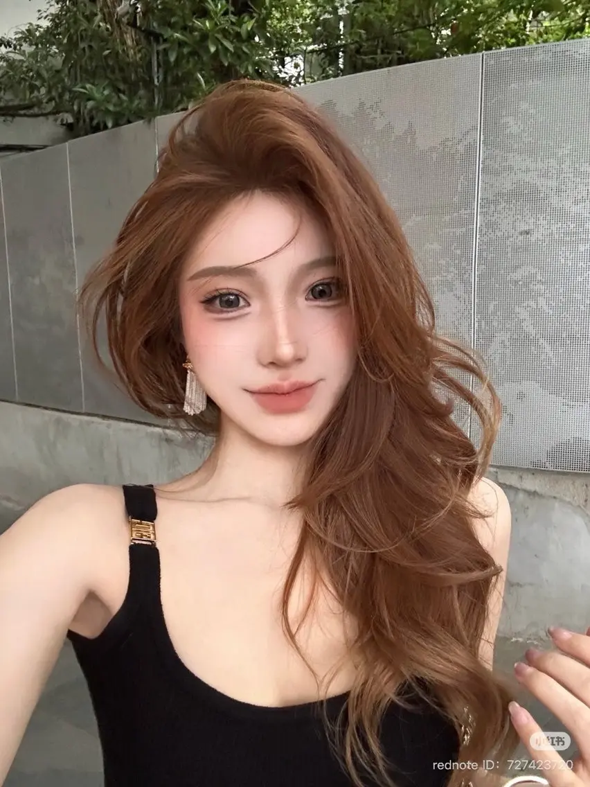 ロング パーマ 韓国風ヘア レイヤーカット 髪質改善 RYOのヘアスタイル