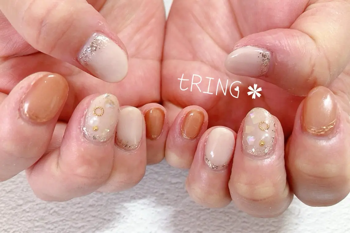 ネイル ハンドネイル tRING* しいの木台のネイルデザイン