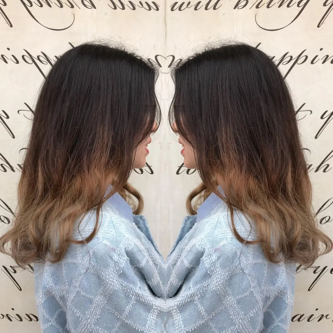 セミロング a r i s aのヘアスタイル