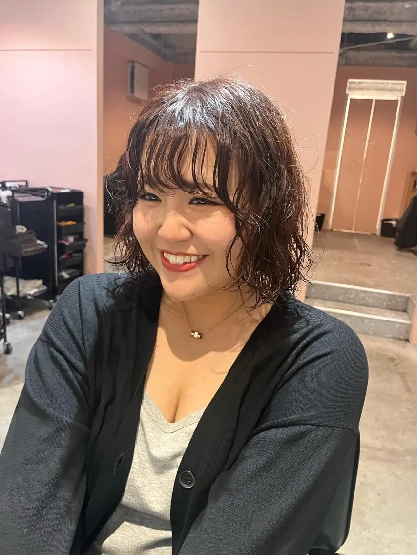 ショート カラー パーマ カット パーマ トリートメント Hayashi Shioriのヘアスタイル