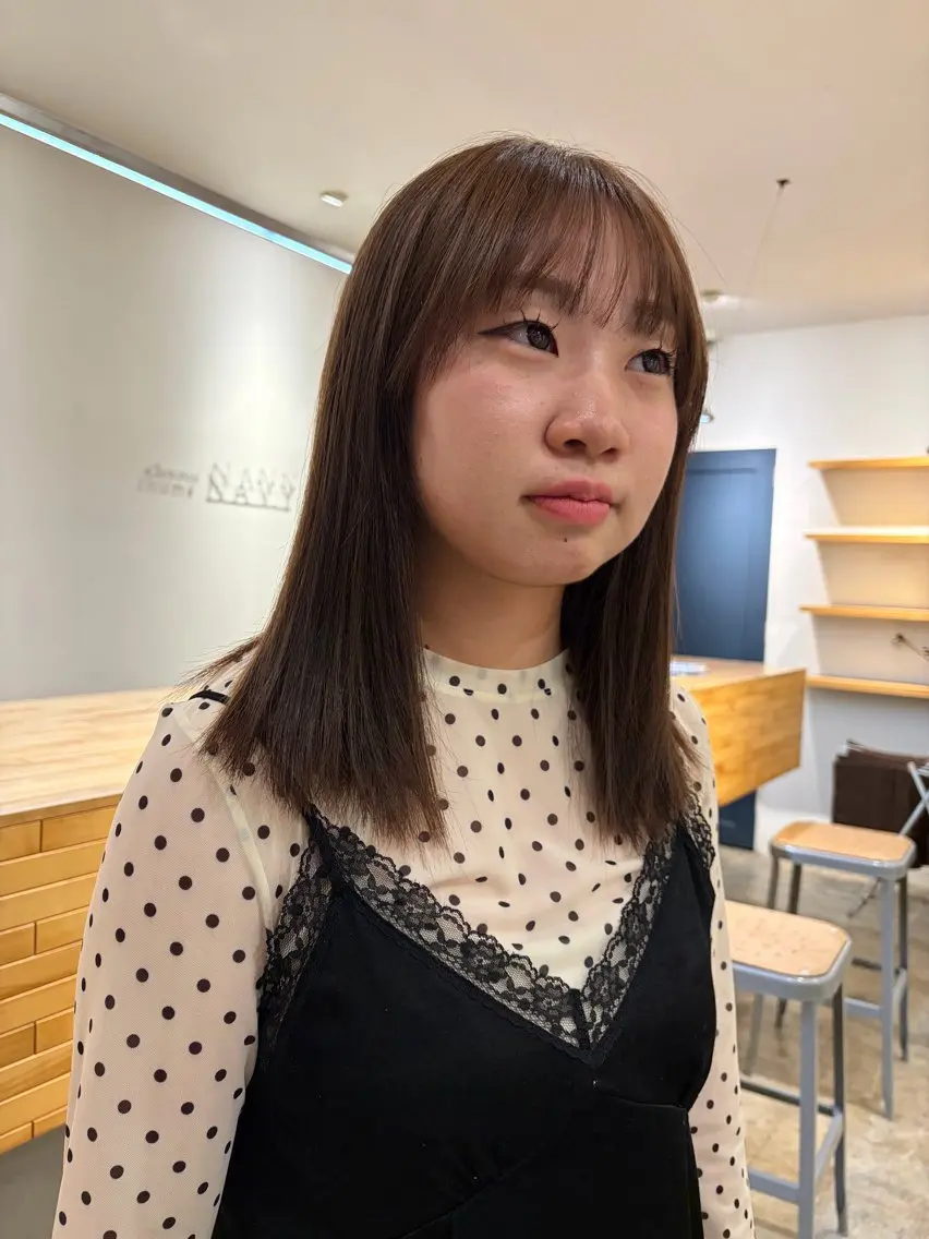 ミディアム ヘアカラー 松永 美春のヘアスタイル